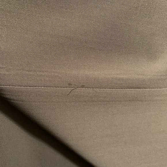 Riviera Armando Pant 32R - Olive Flat Front Silky Trousers - Picture 12 of 12